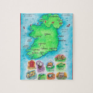 Karte Irlands Puzzle