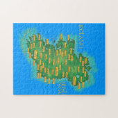 Karte Irlands Puzzle (Horizontal)