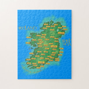 Karte Irlands Puzzle
