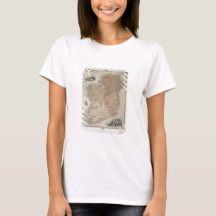 Karte Irlands, veröffentlicht in Dokument c.1850 ( T-Shirt