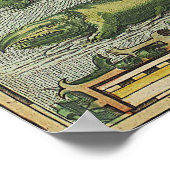 Karte Island 1590 Poster (Ecke)