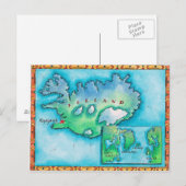 Karte Islands (Vorne/Hinten)