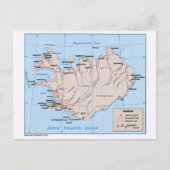 Karte Islands (1981) (Vorderseite)