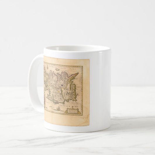 Karte Islands (Blaeu, 1645) Kaffeetasse (Vorderseite Links)
