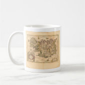 Karte Islands (Blaeu, 1645) Kaffeetasse (Links)