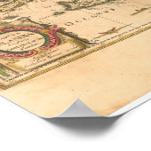 Karte Islands (Blaeu, 1645) Poster (Ecke)