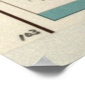 Karte Islands (ca. 1959) Poster (Ecke)