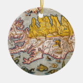 Karte Islands Keramikornament (Vorne)
