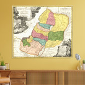 Karte Israels (1720) Leinwanddruck (Insitu (Wohnzimmer))