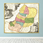 Karte Israels (1720) Leinwanddruck (Insitu (Holzboden))