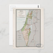 Karte Israels (1967) (Vorne/Hinten)