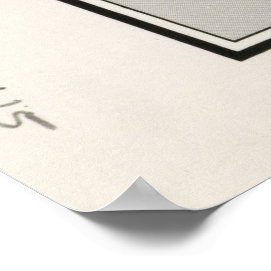 Karte Israels (1967) Poster (Ecke)