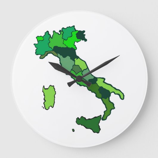 Karte Italien Uhr (Vorderseite)