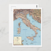 Karte Italiens (Vorne/Hinten)