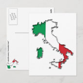 Karte Italiens (Vorne/Hinten)