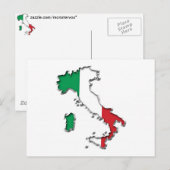 Karte Italiens (Vorne/Hinten)