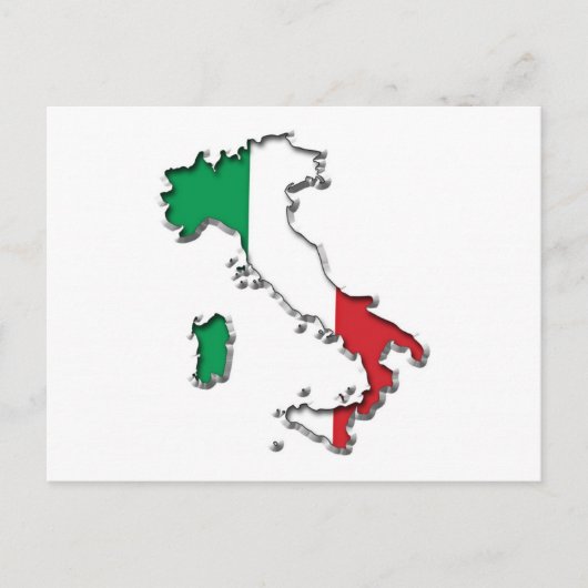 Karte Italiens (Vorderseite)