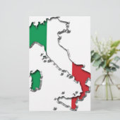 Karte Italiens (Stehend Vorderseite)