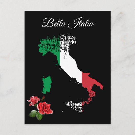 *~* Karte Italiens Bella Italia Italia (Vorderseite)