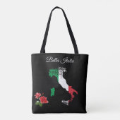 *~* Karte Italiens Bella Italia Italia Tasche (Rückseite)