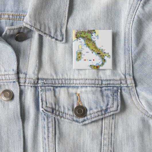 Karte Italiens Button (Beispiel)