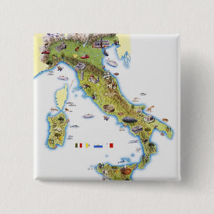 Karte Italiens Button