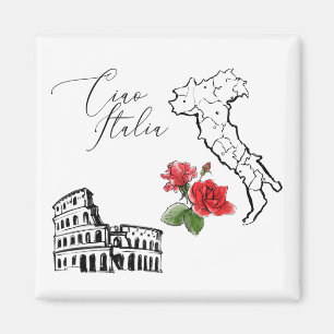 *~* Karte Italiens Ciao Italia Magnet