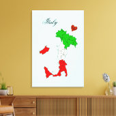 Karte Italiens Leinwanddruck (Insitu (Wohnzimmer))