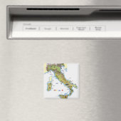 Karte Italiens Magnet (In Situ (Geschirrspüler))