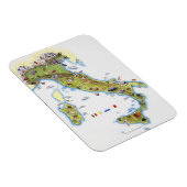 Karte Italiens Magnet (Rechte Seite)