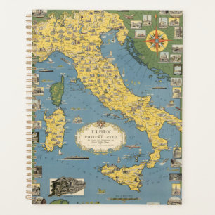 Karte Italiens mit Vatikanstadt Planer