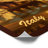Karte Italiens Poster (Ecke)