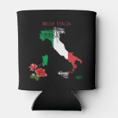 *~* Karte Italiens Saluti Italia Italienische Spra Dosenkühler (Rückseite)