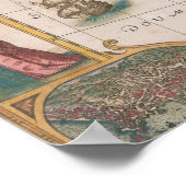 Karte Italiens von Cornelis II Danckerts 1640 Poster (Ecke)