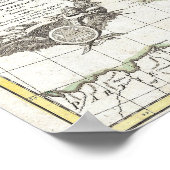 Karte Italiens von Jean Janvier 1770 Poster (Ecke)