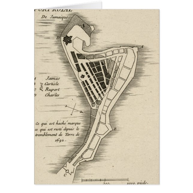 KARTE: JAMAIKA, 1755 (Vorne)