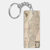 KARTE: JAMAIKA, 1755 2 SCHLÜSSELANHÄNGER (Vorderseite links)