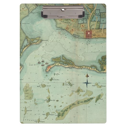 KARTE: JAMAIKA, 1756 KLEMMBRETT (Vorderseite)