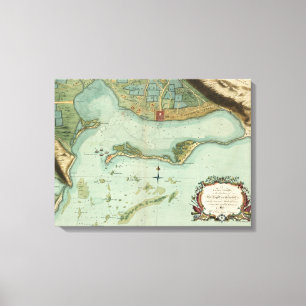 KARTE: JAMAIKA, 1756 LEINWANDDRUCK