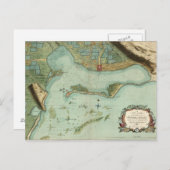 KARTE: JAMAIKA, 1756 POSTKARTE (Vorne/Hinten)