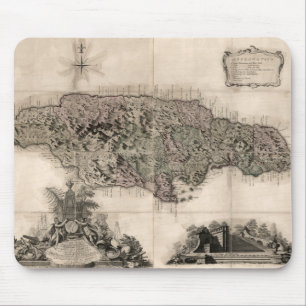 KARTE: JAMAIKA, 1763 MOUSEPAD
