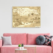 KARTE: JAMAIKA, 1767 LEINWANDDRUCK (Insitu (Wohnzimmer))