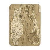 KARTE: JAMAIKA, 1767 MAGNET (Vertikal)