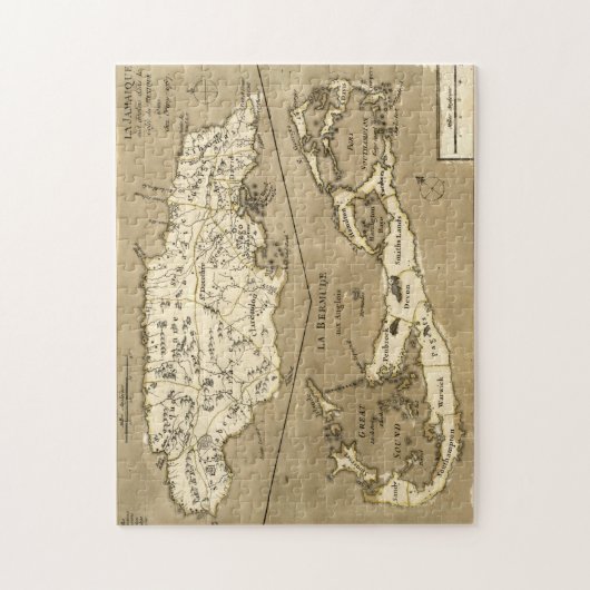 KARTE: JAMAIKA, 1767 PUZZLE (Vertikal)