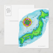 Karte Japans (Vorne/Hinten)