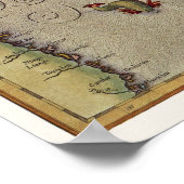 Karte Japans von Mercator und Hondius, 1606 Poster (Ecke)