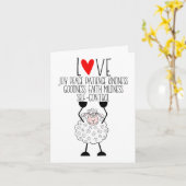 Karte "Jehovas Schaf - Früchte des Geistes" (Gelbe Blume)