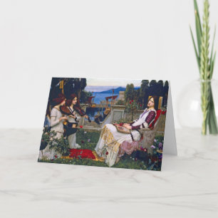 Karte: JohnWaterhouse - Heiliges Cecilia Feiertagskarte