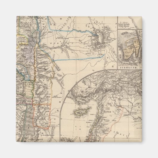 Karte Kanaans Magnet (Vorne)