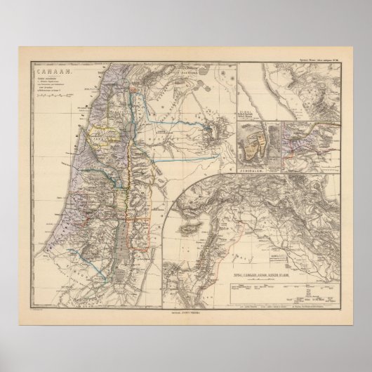 Karte Kanaans Poster (Vorne)